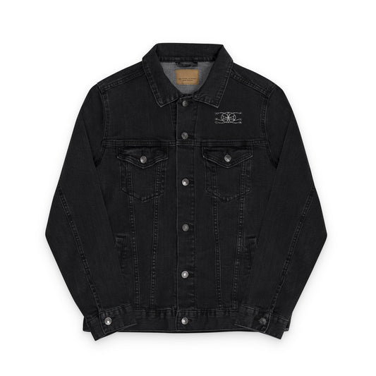 6Disciples White Logo Embroidered Denim