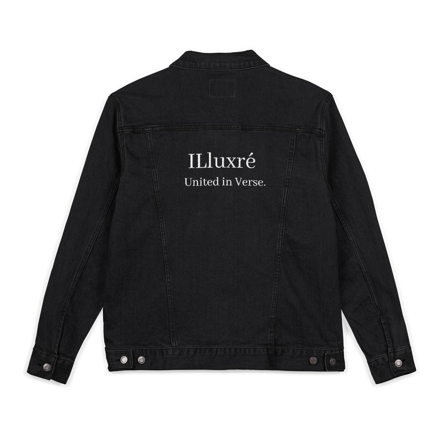 6Disciples White Logo Embroidered Denim