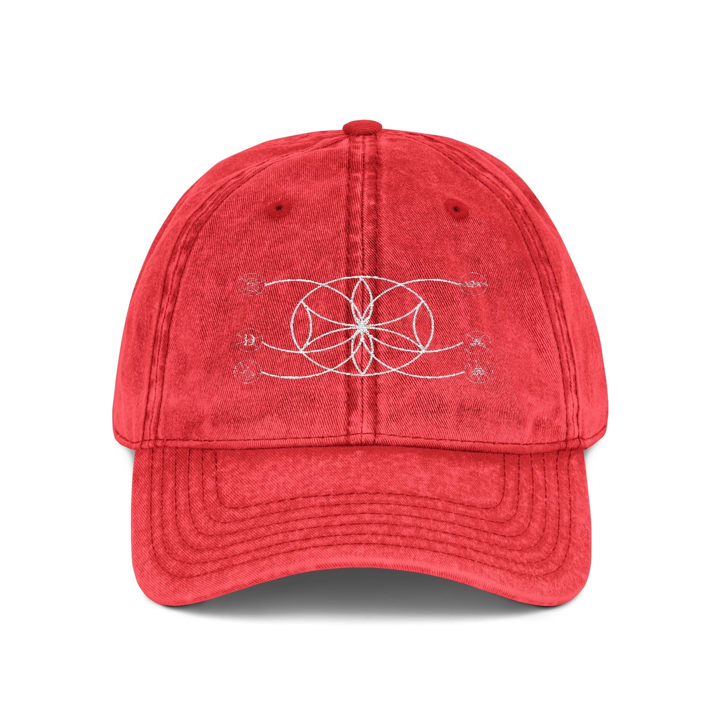 6Disciples White Sigil Vintage Embroidered Cap