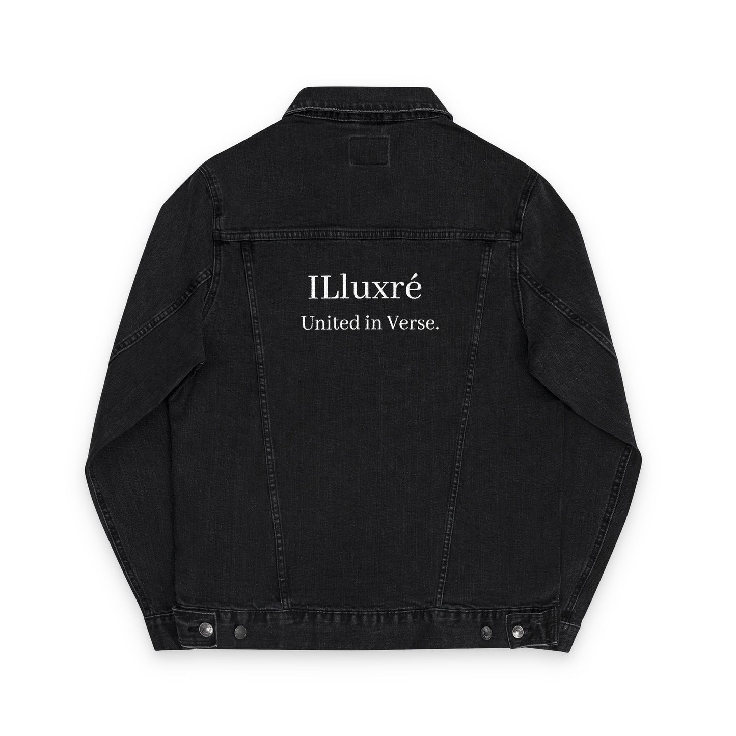 6Disciples White Logo Embroidered Denim