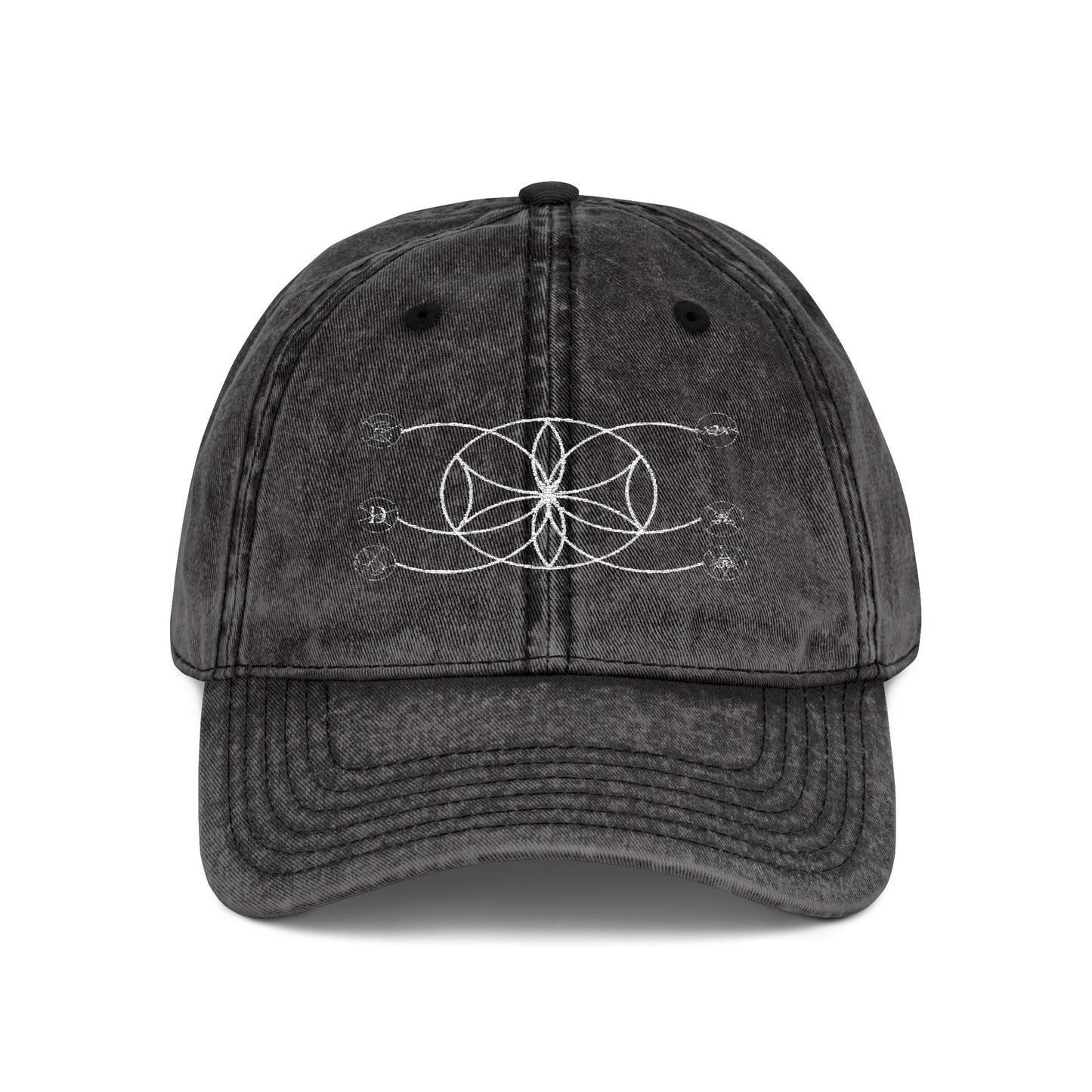 6Disciples White Sigil Vintage Embroidered Cap