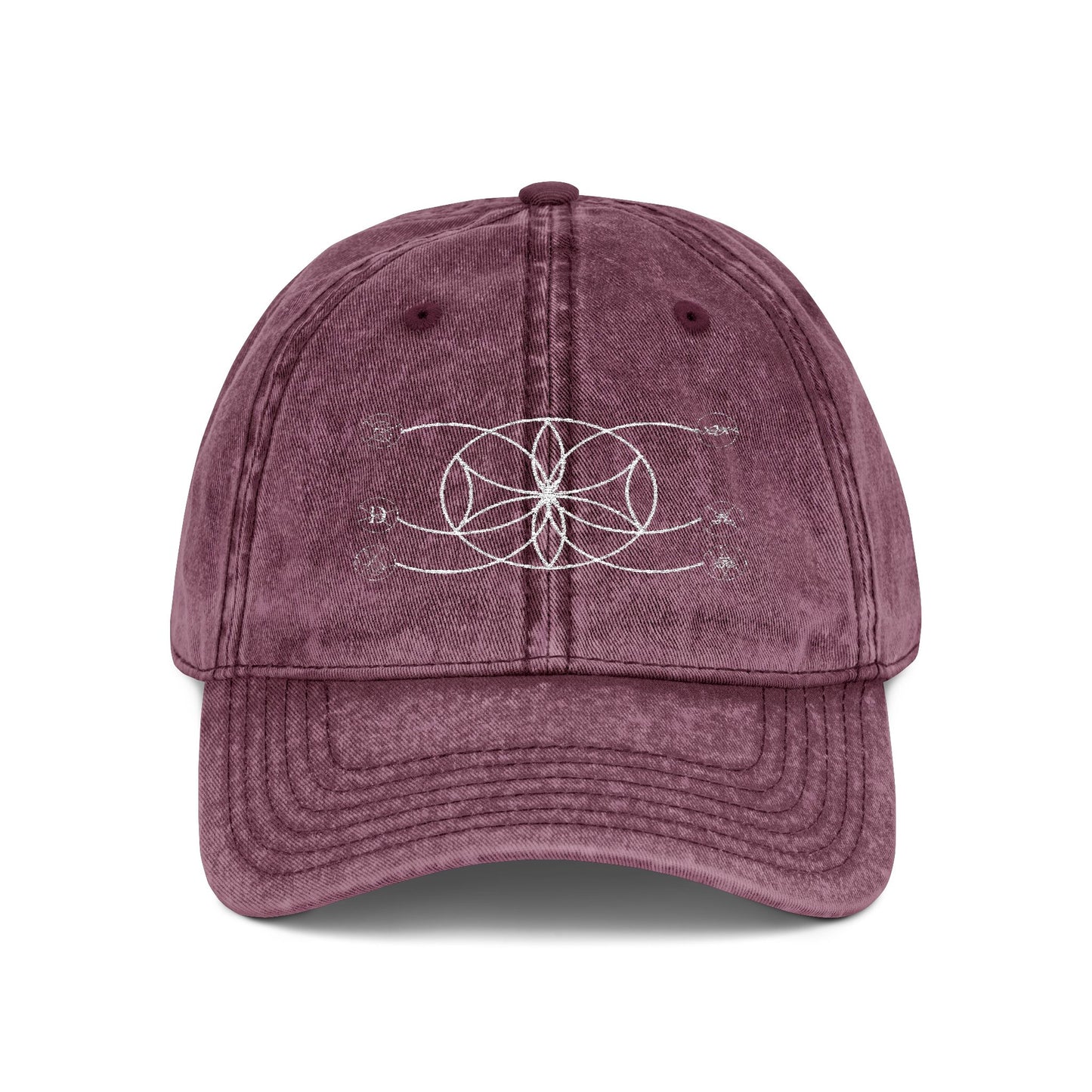 6Disciples White Sigil Vintage Embroidered Cap